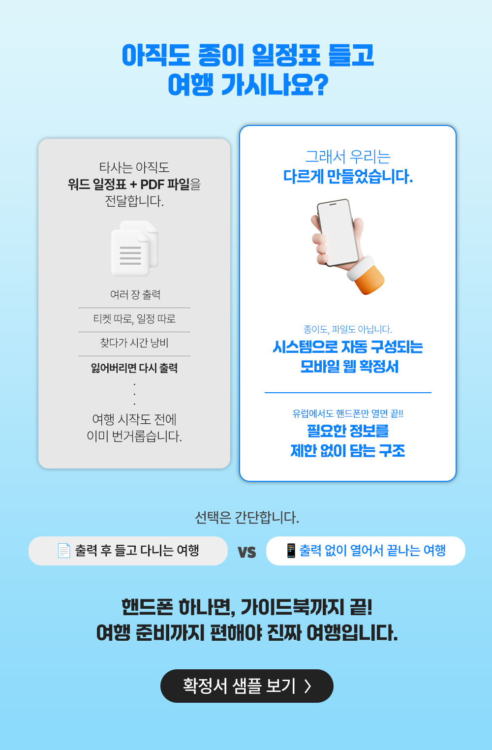 출발 전 체크 포인트